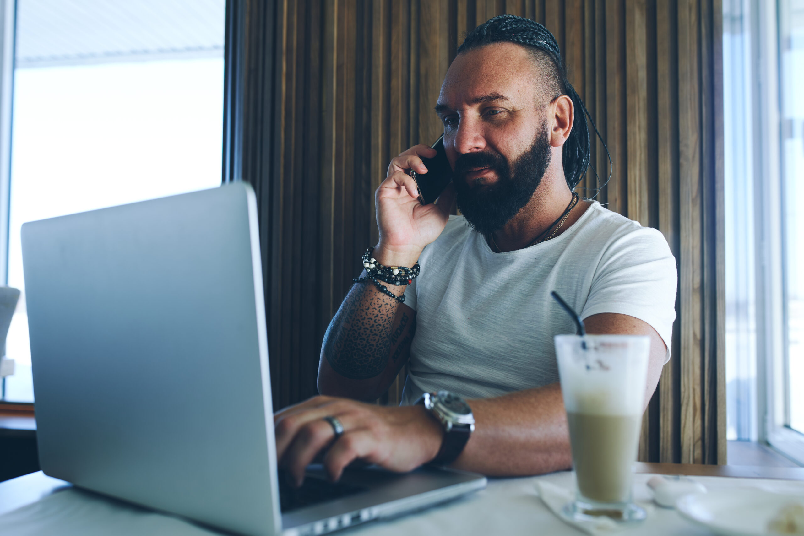Man taking a call on the phone