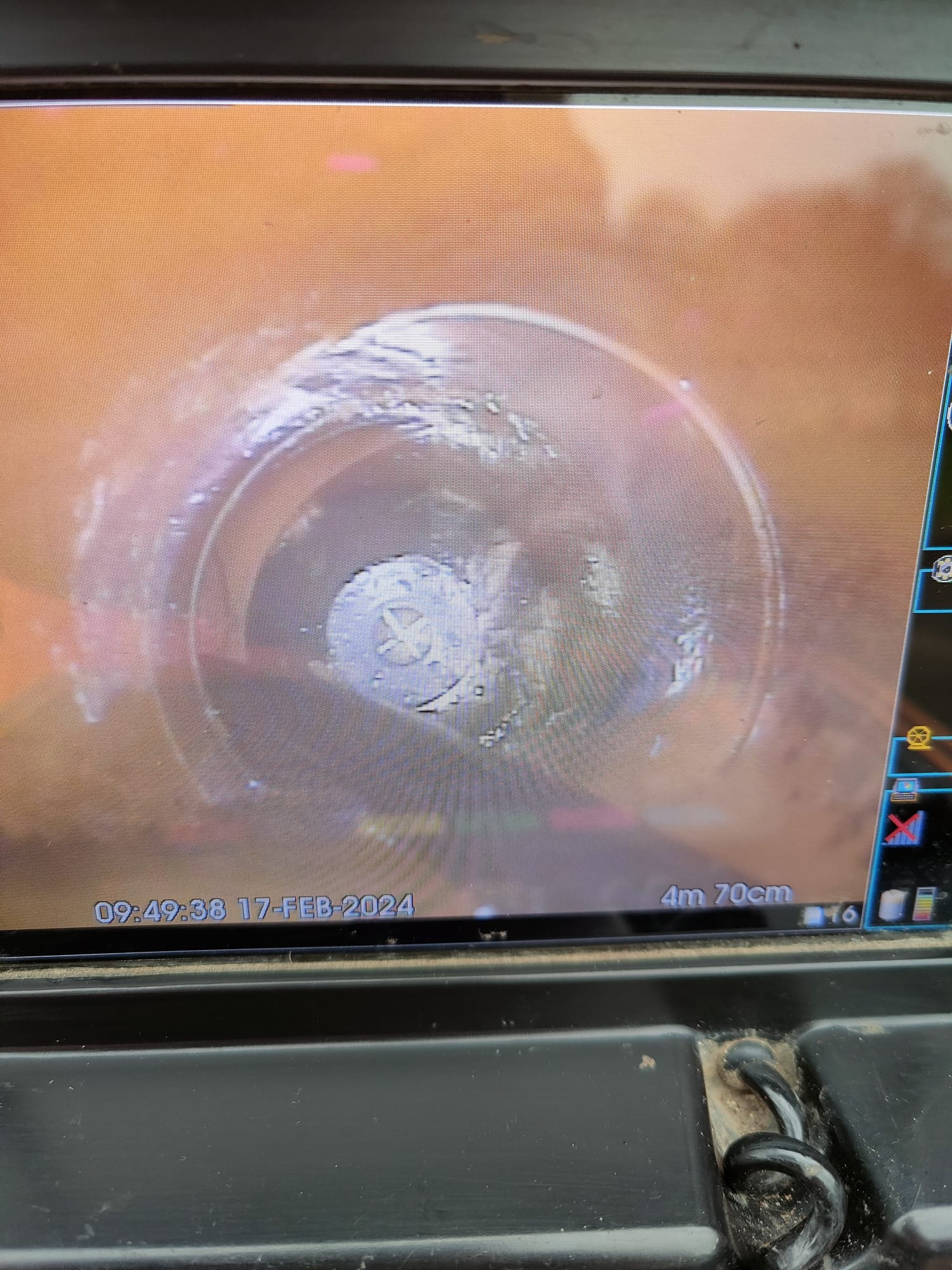 jetting hose in the junction high pressure water jetting