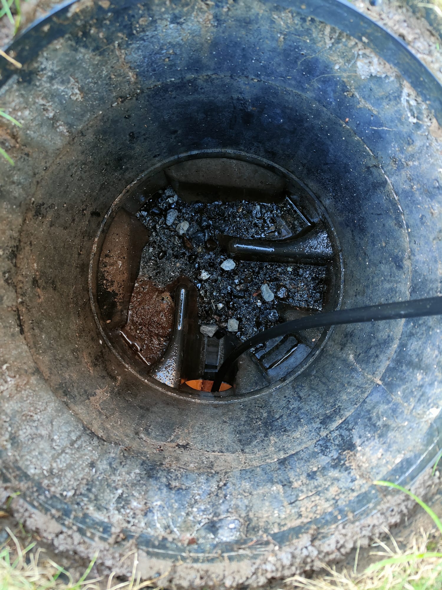 collapsed drain