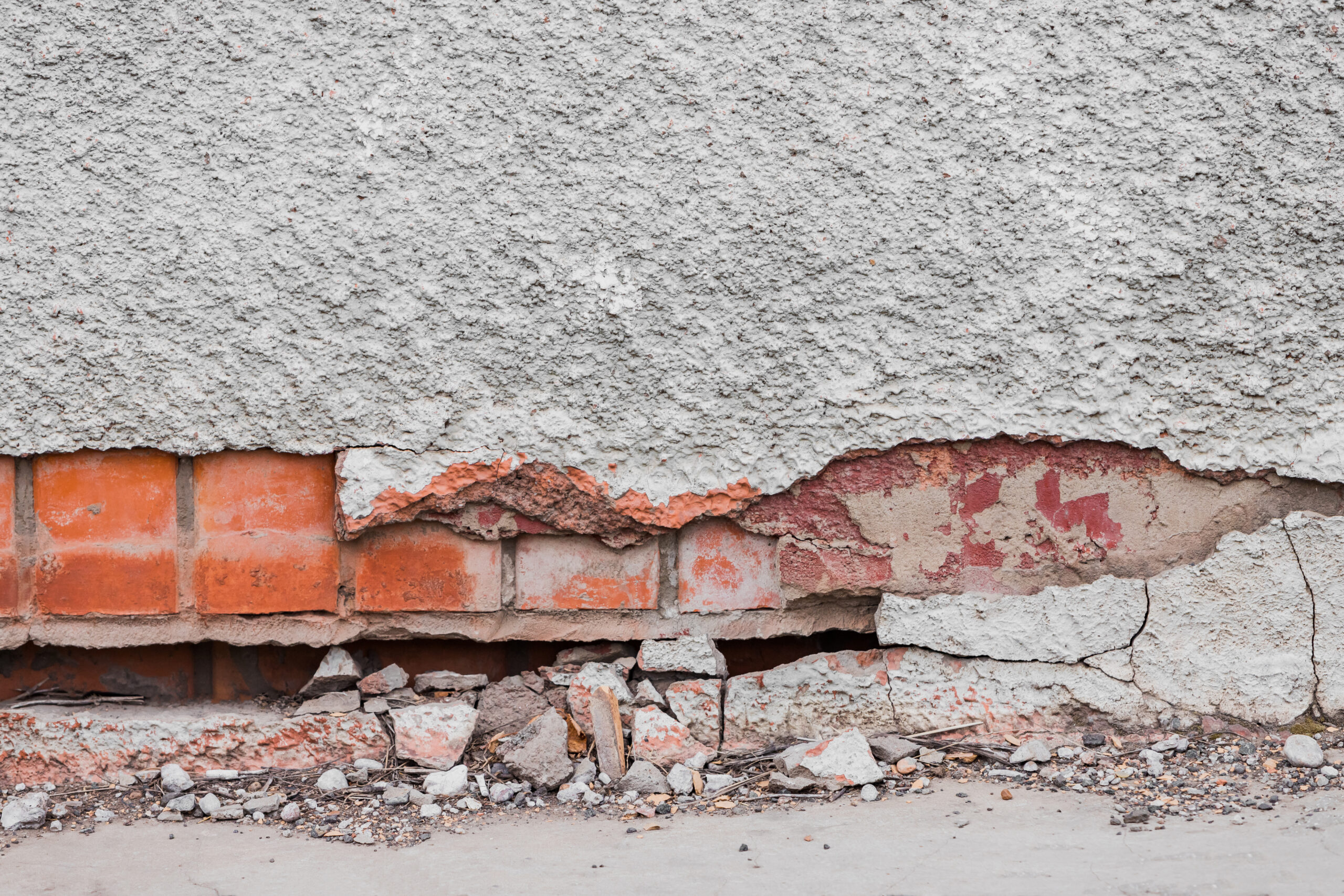 Structural defects of a property wall